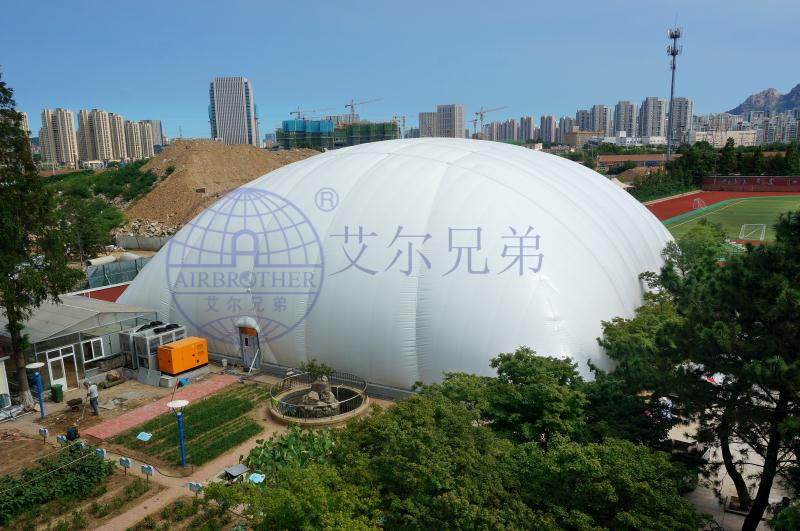 氣膜體育館用建筑新材料，建設(shè)一座“綠色”體育館