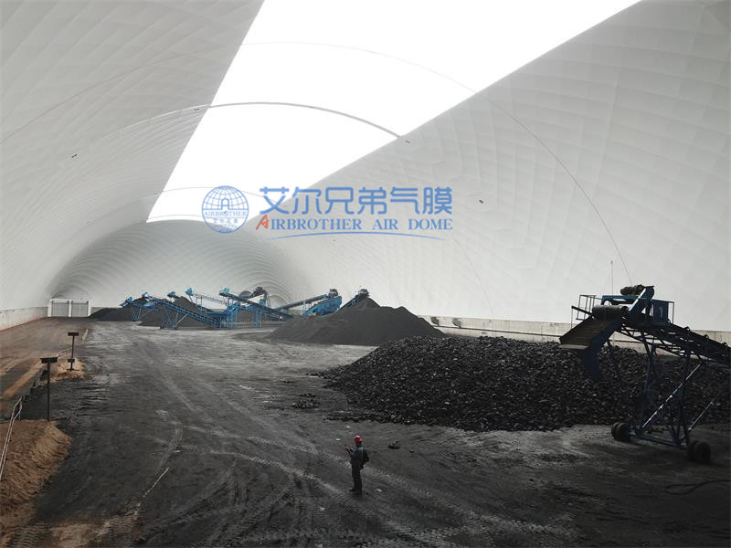 面對煤場粉塵，氣膜煤場自有“良方”