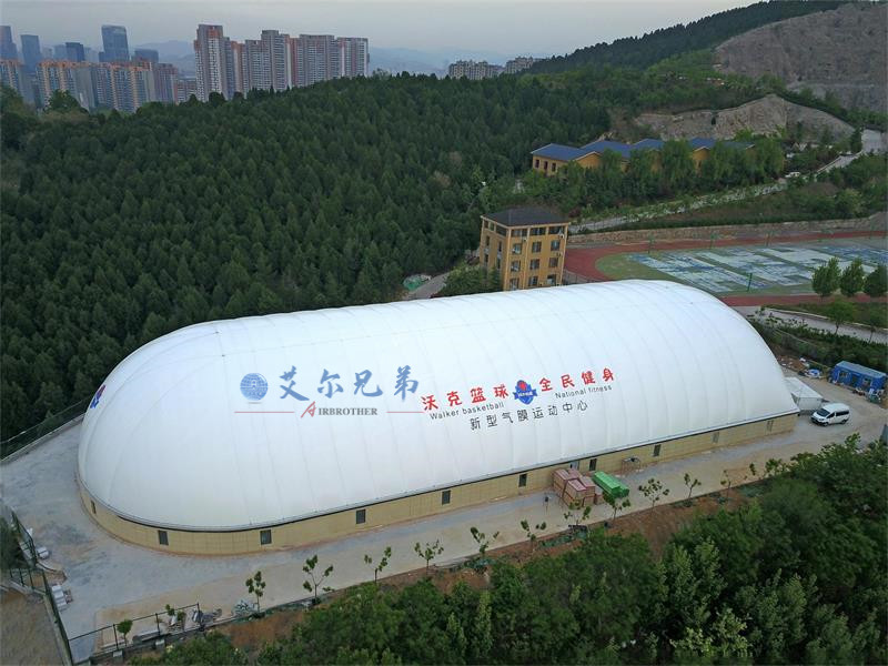體育館使用氣膜建筑搭建快，短期內(nèi)可快速投入使用